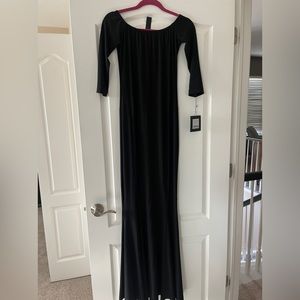 Brand new Norma Kamali off the shoulder fishtail gown size m TAGS ON